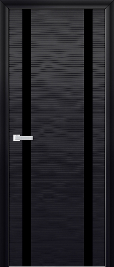 межкомнатные двери  Profil Doors 9D чёрное чёрная волна