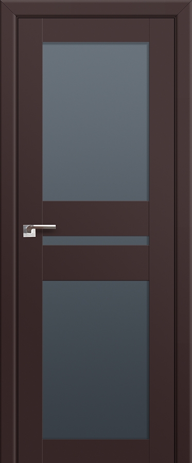 межкомнатные двери  Profil Doors 70u графит тёмно-коричневые