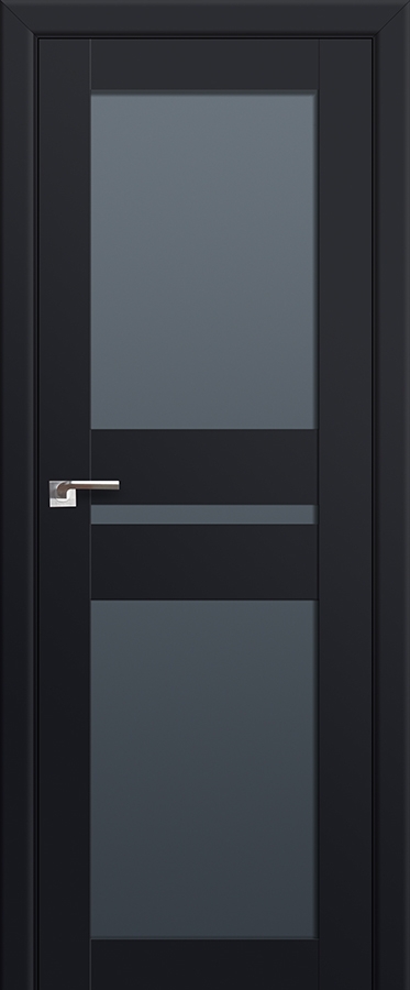межкомнатные двери  Profil Doors 70u графит чёрный seidenmatt