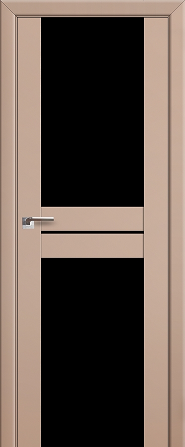 межкомнатные двери  Profil Doors 10U чёрный триплекс капучино сатинат