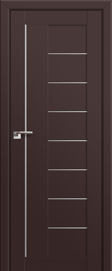 межкомнатные двери  Profil Doors 17U тёмно-коричневые