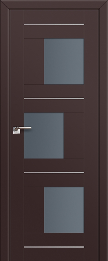 межкомнатные двери  Profil Doors 13U графит тёмно-коричневые