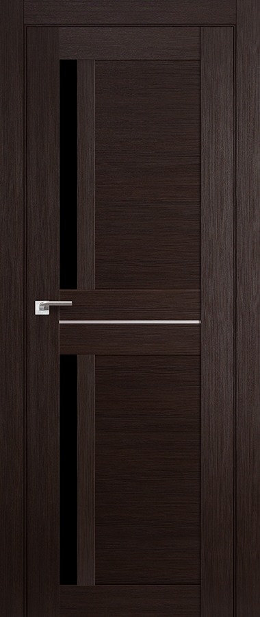 межкомнатные двери  Profil Doors 19X чёрный триплекс венге мелинга