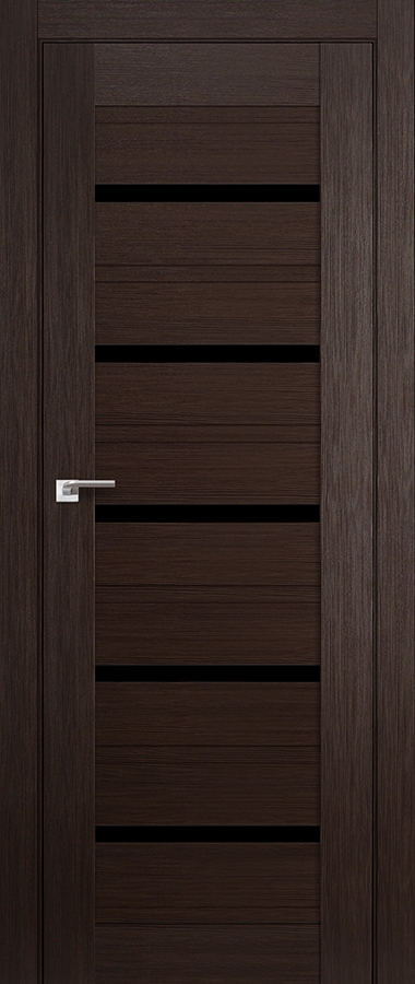 межкомнатные двери  Profil Doors 48X чёрный триплекс венге мелинга