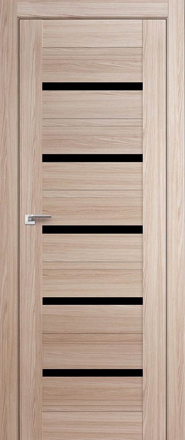 межкомнатные двери  Profil Doors 48X чёрный триплекс капуччино мелинга