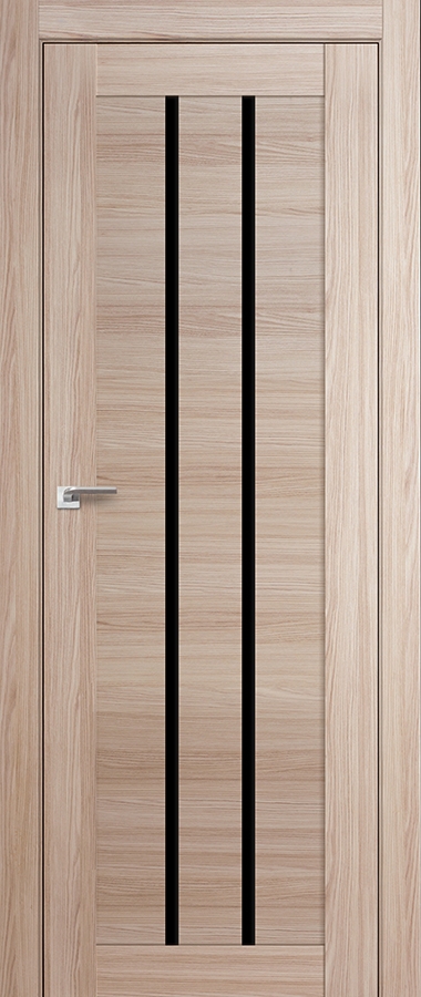 межкомнатные двери  Profil Doors 49X чёрный триплекс капуччино мелинга