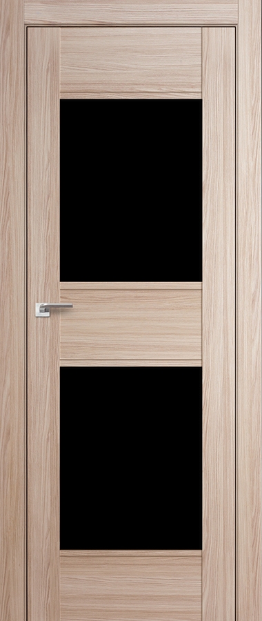 межкомнатные двери  Profil Doors 51X чёрный триплекс капуччино мелинга
