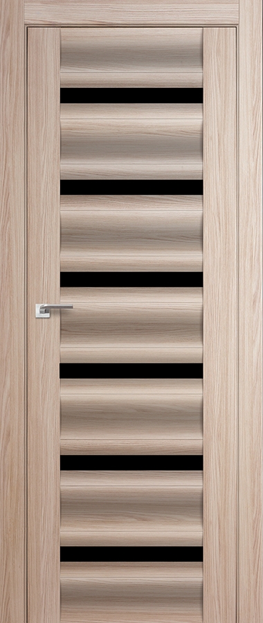 межкомнатные двери  Profil Doors 57X чёрный триплекс капуччино мелинга