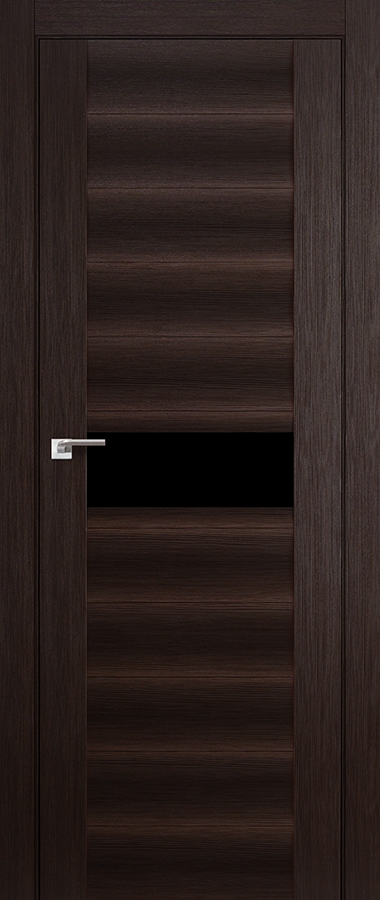 межкомнатные двери  Profil Doors 59X чёрный триплекс грей мелинга