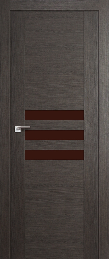 межкомнатные двери  Profil Doors 74X коричневое грей мелинга