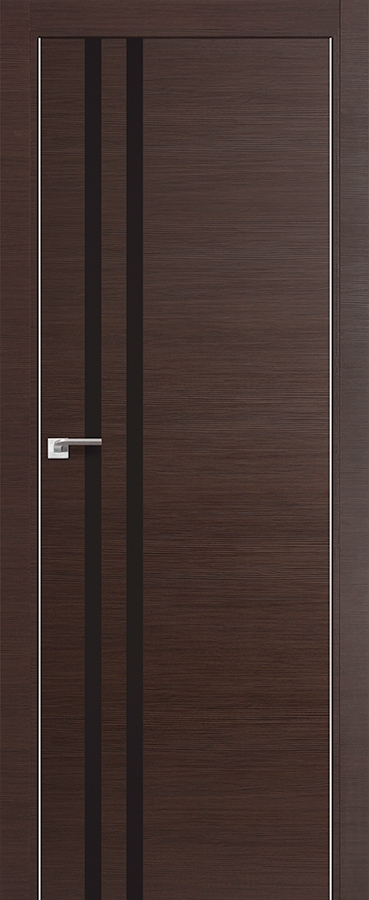 межкомнатные двери  Profil Doors 19Z тёмно-коричневый венге кроскут