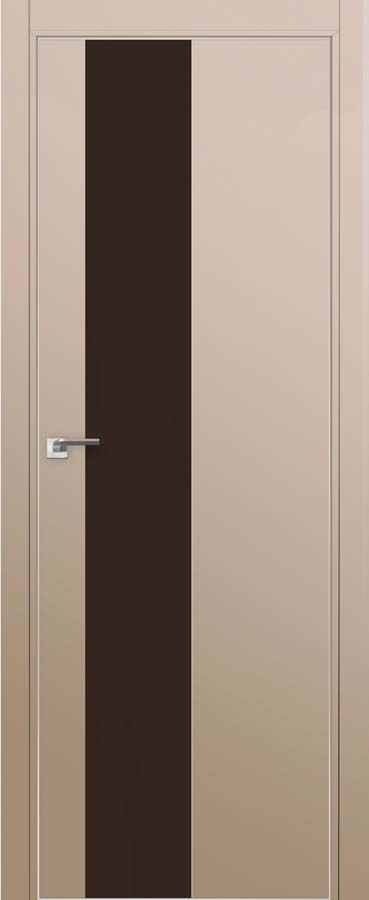 межкомнатные двери  Profil Doors 5E  коричневое капучино сатинат