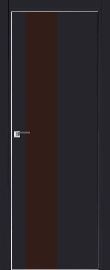 межкомнатные двери  Profil Doors 5E  коричневое чёрный матовый