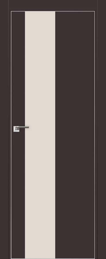 межкомнатные двери  Profil Doors 5E  перламутровое тёмно-коричневые
