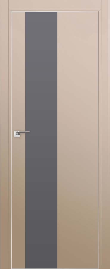 межкомнатные двери  Profil Doors 5E  серебряное капучино сатинат