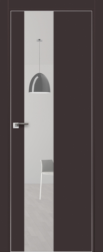 межкомнатные двери  Profil Doors 5E тёмно-коричневые