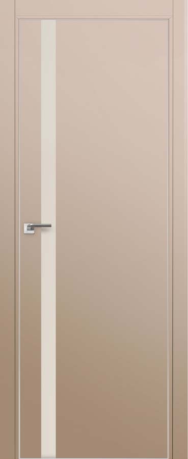 межкомнатные двери  Profil Doors 6E  белое капучино сатинат