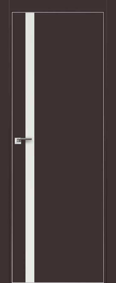 межкомнатные двери  Profil Doors 6E  белое тёмно-коричневые
