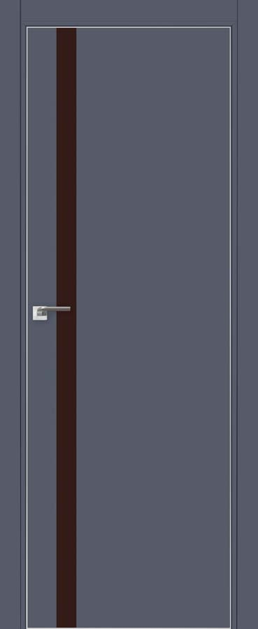 межкомнатные двери  Profil Doors 6E  коричневое антрацит