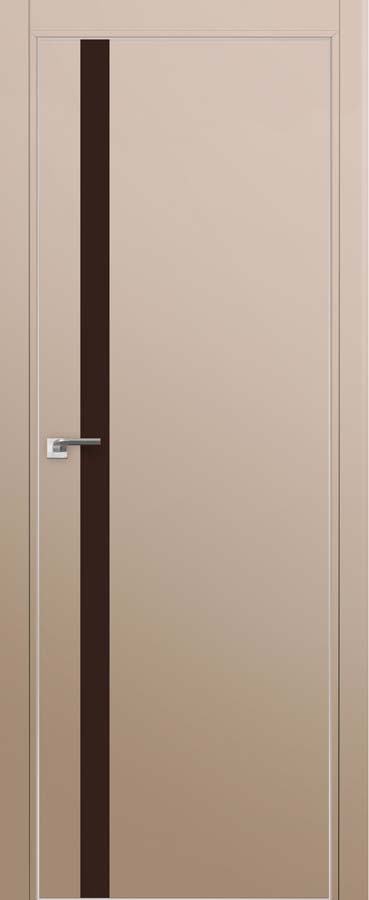 межкомнатные двери  Profil Doors 6E  коричневое капучино сатинат
