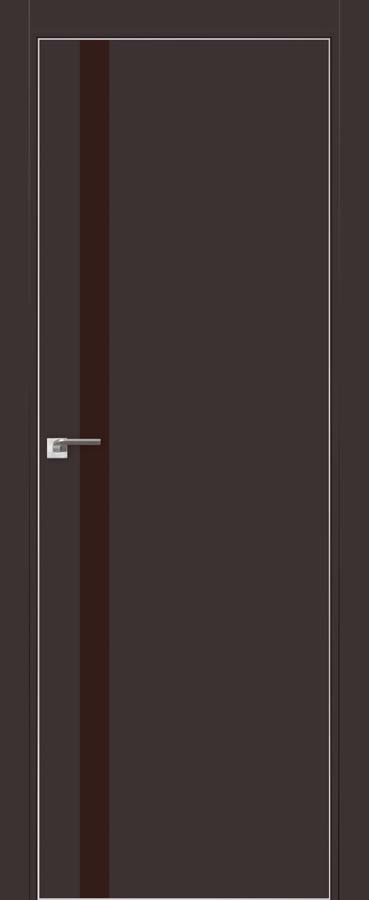 межкомнатные двери  Profil Doors 6E  коричневое тёмно-коричневые