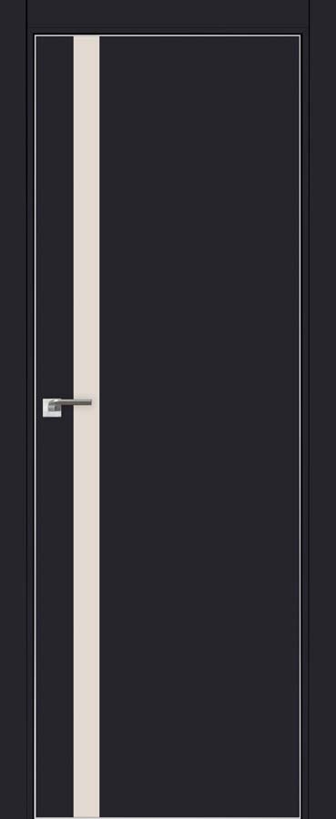 межкомнатные двери  Profil Doors 6E  перламутровое чёрный матовый