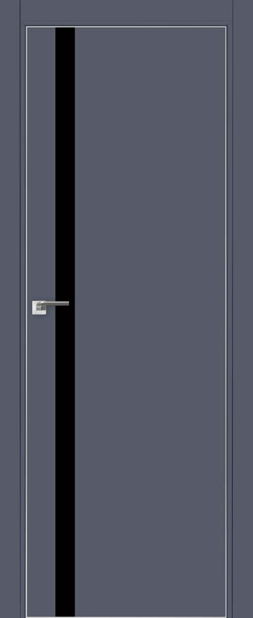 межкомнатные двери  Profil Doors 6E  чёрное антрацит