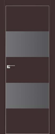 межкомнатные двери  Profil Doors 10E  серебряное тёмно-коричневые