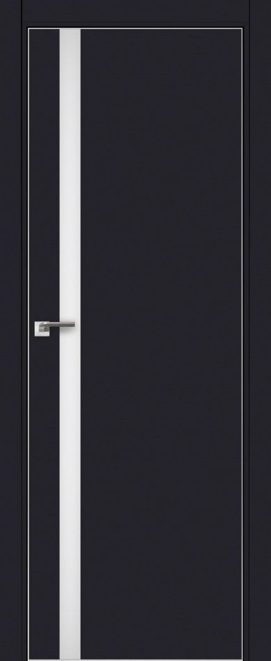 межкомнатные двери  Profil Doors 17E  белое чёрный матовый