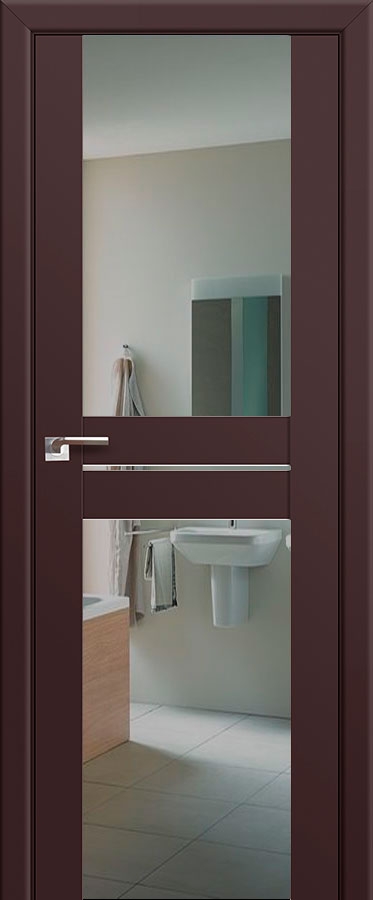 межкомнатные двери  Profil Doors 10U триплекс тёмно-коричневые