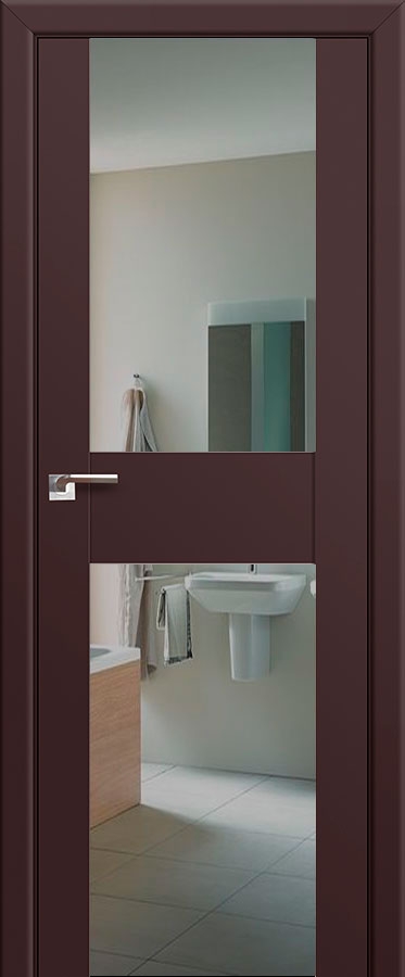 межкомнатные двери  Profil Doors 11U триплекс тёмно-коричневые