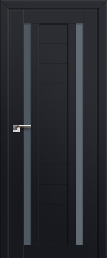 межкомнатные двери  Profil Doors 15U графит чёрный seidenmatt