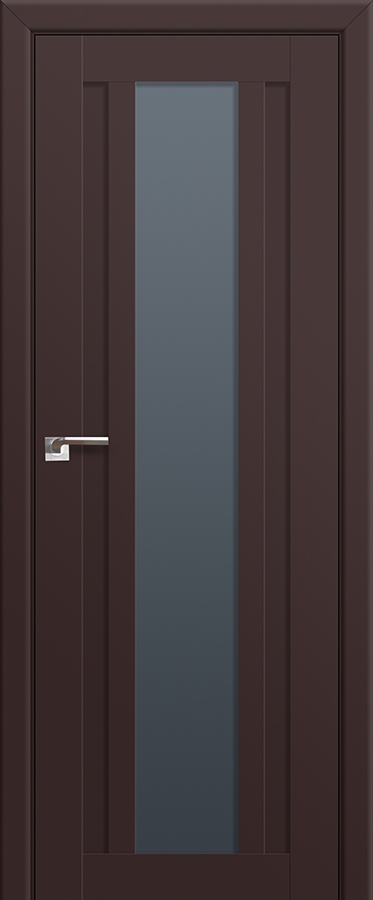 межкомнатные двери  Profil Doors 16U графит тёмно-коричневые