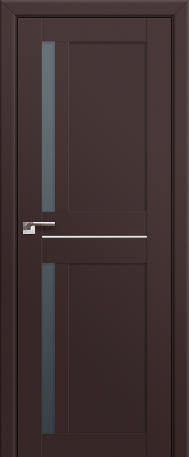 межкомнатные двери  Profil Doors 19U графит тёмно-коричневые