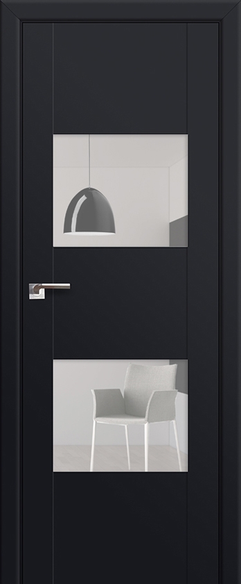 межкомнатные двери  Profil Doors 21U чёрный seidenmatt