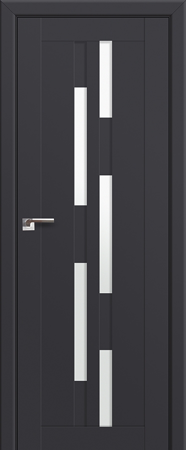 межкомнатные двери  Profil Doors 30U белый триплекс антрацит