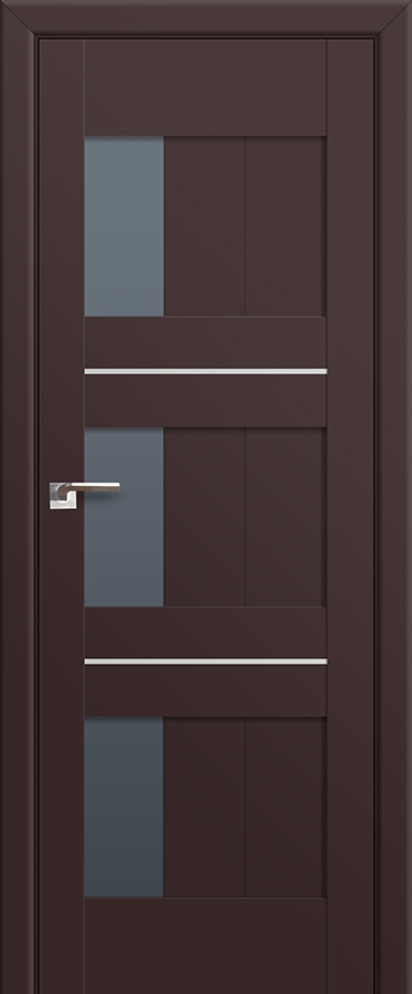 межкомнатные двери  Profil Doors 35U графит тёмно-коричневые