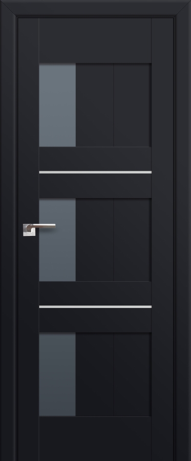 межкомнатные двери  Profil Doors 35U графит чёрный seidenmatt