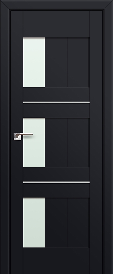 межкомнатные двери  Profil Doors 35U чёрный seidenmatt