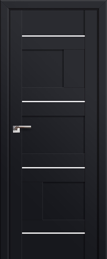 межкомнатные двери  Profil Doors 38U чёрный seidenmatt