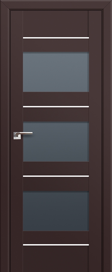 межкомнатные двери  Profil Doors 41U графит тёмно-коричневые