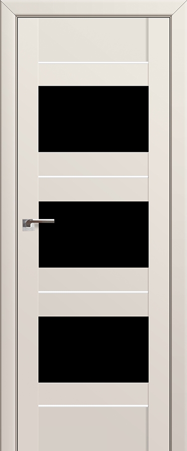 межкомнатные двери  Profil Doors 41U чёрный триплекс магнолия