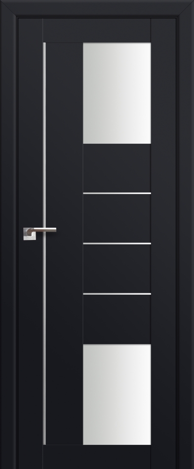 межкомнатные двери  Profil Doors 43U чёрный seidenmatt