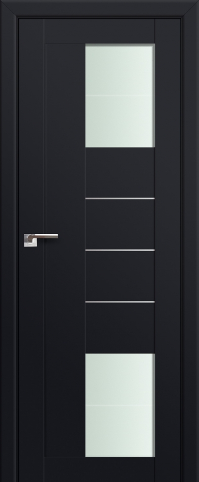 межкомнатные двери  Profil Doors 43U Varga чёрный seidenmatt