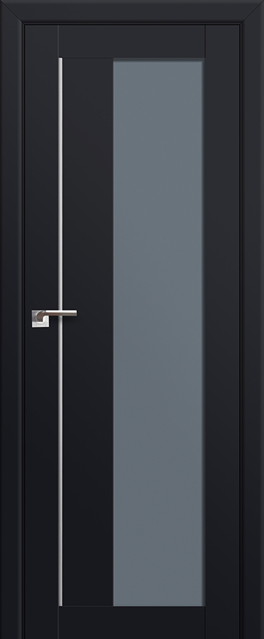 межкомнатные двери  Profil Doors 47U серебро графит чёрный seidenmatt