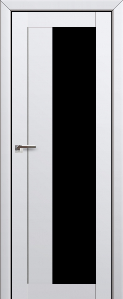 межкомнатные двери  Profil Doors 47U серебро чёрный триплекс аляска