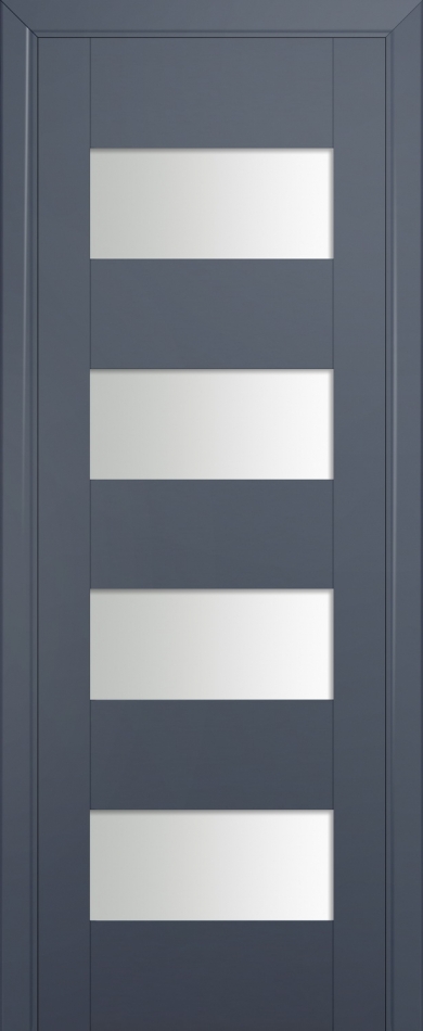 межкомнатные двери  Profil Doors 46U триплекс белый антрацит
