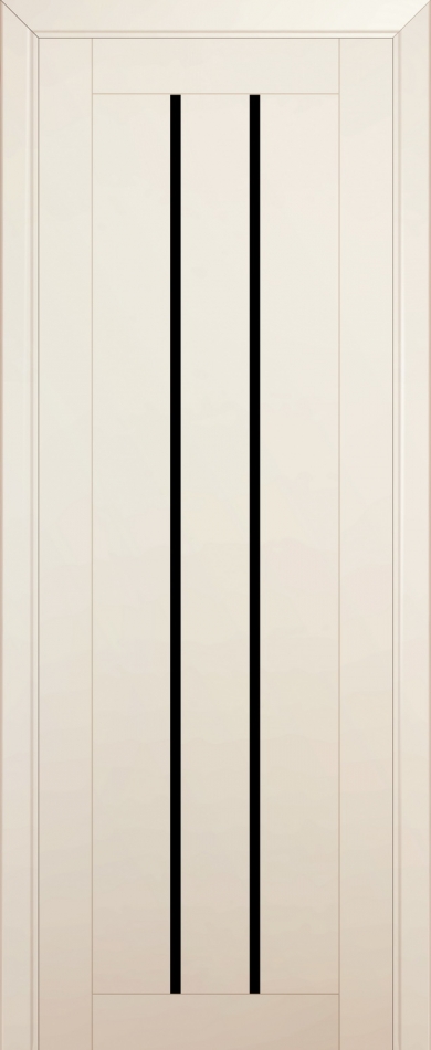 межкомнатные двери  Profil Doors 49U чёрный триплекс магнолия