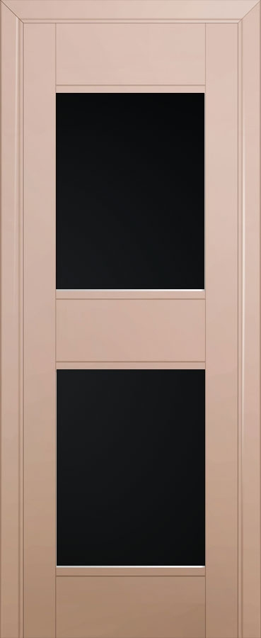 межкомнатные двери  Profil Doors 51U чёрный триплекс капучино сатинат