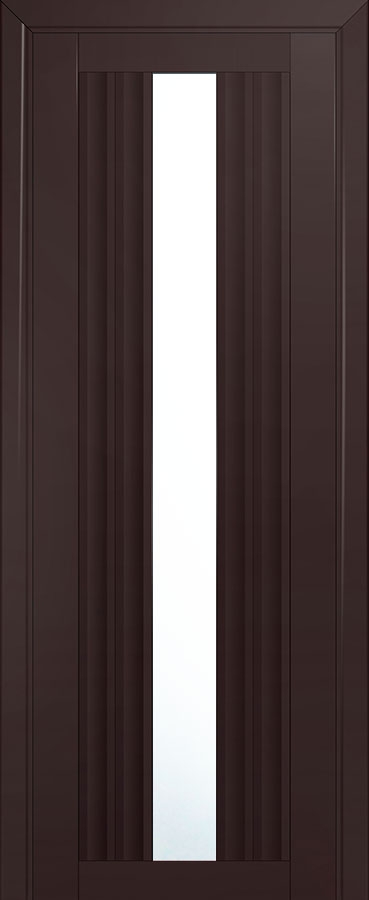 межкомнатные двери  Profil Doors 53U белый триплекс тёмно-коричневые